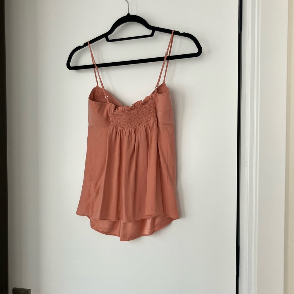 Black Halo Pink Coral Silk Tank Top - Picture 4 of 6
